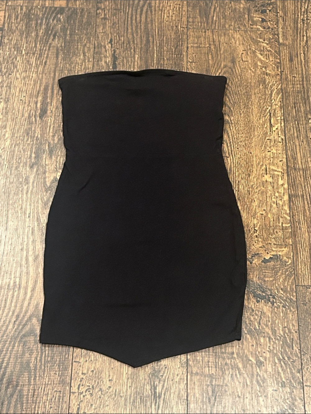 PrettyLittleThing Strapless Black Casual Bodycon Mini Dress